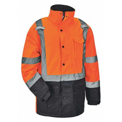 Ergodyne Jacket,Winter,Hi-Vis,Orange,5X 8384