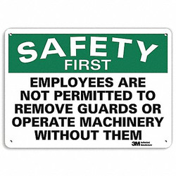 Lyle Safety Sign,7 inx10 in,Plastic  U7-1186-NP_10X7