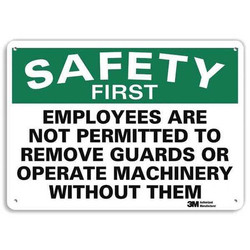 Lyle Safety Sign,7 inx10 in,Plastic U7-1186-NP_10X7