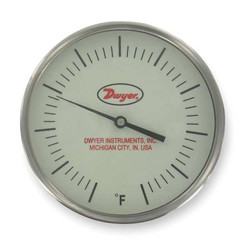 Dwyer Instruments Bimetal Thermom,5 In Dial,0 to 250F  GBTB54051