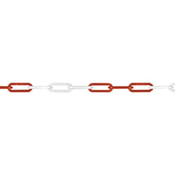 Plastic Chain (red/white links0) 82' PC82