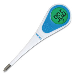 Vicks® SPEEDREAD DIGITAL THERMOMETER WITH FEVER INSIGHT, WHITE/BLUE V912US