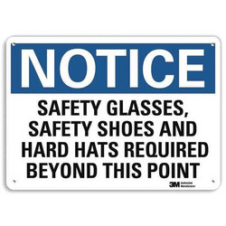 Lyle Notice Sign,10 inx14 in,Aluminum  U5-1506-RA_14X10