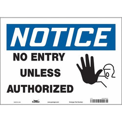 Condor Safety Sign,10 inx14 in,Vinyl 480N65