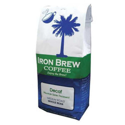 Iron Brew Coffee,Sticky Bun,DeCaff,Whole Bean B-12DCFWB