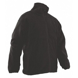 Tru-Spec Polar Fleece Jacket,XL,Regular,Black 2434