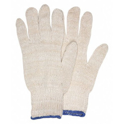 Mcr Safety Regular Weight Cotton Poly Natura,L,PK12 9635L