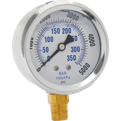 Apache 2.5 In. 5000 PSI Glycerine Filled Pressure Gauge 99019120