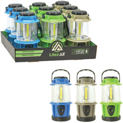 LitezAll Mini COB LED Lantern with Dimmer 21449 Pack of 9