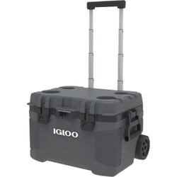 Igloo TrailMate 52 Quart 2-Wheeled Cooler, Carbonite 34939