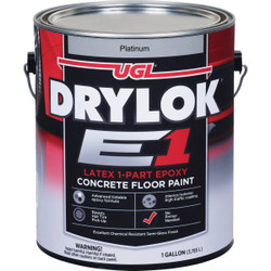DRYLOK E1 One-Part Epoxy Concrete Floor Paint Platinum, 1 Gal. 23813