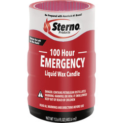 Sterno 100 Hr. Emergency Liquid Wax Candle 30642