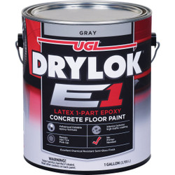 DRYLOK E1 One-Part Epoxy Concrete Floor Paint Gray, 1 Gal. 23713