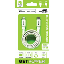 GetPower 3 Ft. USB-C to Apple MFI Certified Lightning Cable GP-USBC-ACL