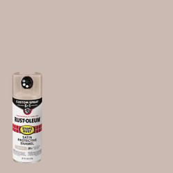 Rust-Oleum Stops Rust 12 Oz. Custom Spray 5 in 1 Satin Spray Paint, French Beige