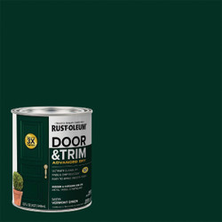 Rust-Oleum Stops Rust 1 Qt. Satin Vermont Green Door and Trim Paint 376514