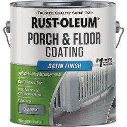 Rust-Oleum 1 Gal. Low VOC Porch and Floor Coating, Satin Dove Gray 320417