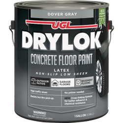 Drylok Low VOC Concrete Floor Paint Dover Gray, 1 Gal. 43313