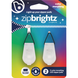 Zipbrightz LED Color Morphing Zipper Charms (2-Pack) A2922