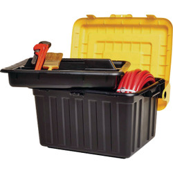 Durabilt Black & Yellow Tote Locker with Tray  0441BKYL.02
