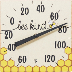Taylor 8 In. Bee Kind Ceramic Tabletop Thermometer 5307074