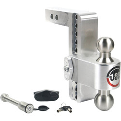 Weigh Safe 8 In. Adjustable 180 Degree Hitch Ball Mount LTB8-2-KA