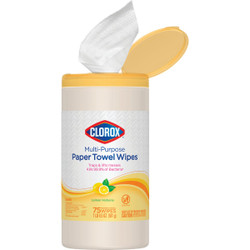 Clorox Lemon Verbena Multi-Purpose Paper Towel Sanitizing Wipes (75-Count) 32578