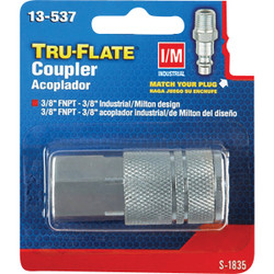 Tru-Flate Industrial/Milton Series Push-to-Connect 3/8 In. FNPT Coupler 13-537