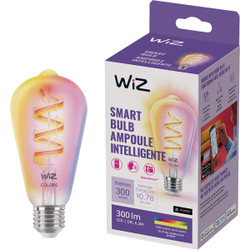 Wiz 25W Equivalent ST19 Medium Color Filament Smart LED Light Bulb 604710