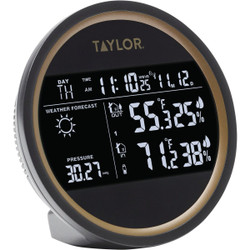 Taylor Digital Inside/Outside Round Weather Forecaster 5282011