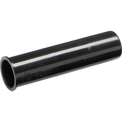 Keeney 1-1/2 In. x 6 In. Black Plastic Flanged Sink Tailpiece 10-6BK