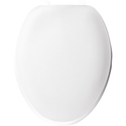 Bemis Elongated White Plastic Closed Front Toilet Seat 170000