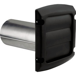 Dundas Jafine ProVent 4 In. Black Louvered Dryer Vent Hood BLH4BLKZW6