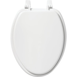 Mayfair by Bemis Elongated White Enameled Wood Toilet Seat 166TT000