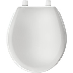 Mayfair by Bemis Round White Plastic Toilet Seat 92B000