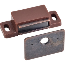 Hardware Resources 15 Lb. Capacity Brown/Bronze Single Magnetic Catch 50632-R