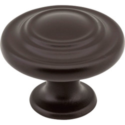 Elements Arcadia 1-5/16 In. Diameter Dark Bronze Round Cabinet Knob 107ORB