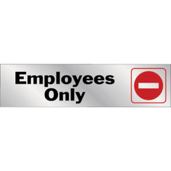 Hy-Ko 2x8 Employees Only Sign 476