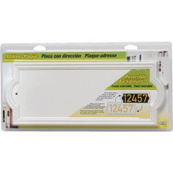 Midwest Fastener Hy-Ko Off White Rectangle Address Plaque AK-461