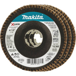 Makita 3pk 4.5" 40g Flap Disc T-03894-3