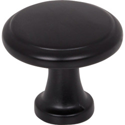 KasaWare 1-3/16 In. Diameter Matte Black Flat Round Knob (10-Pack) K997MB-10