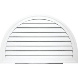 Ply Gem 34" x 22" Half Round White Gable Attic Vent HRDGV AW