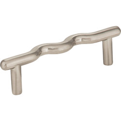 Elements Verona 3-7/8 In. Satin Nickel Wavy Cabinet Pull Z105SN