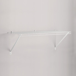 Rubbermaid 3 Ft. Linen Shelving with Hardware 3E0000WHT