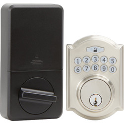 Steel Pro Electronic Deadbolt, Brushed Nickel GA7X2D01AA