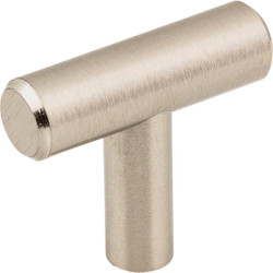 Elements Naples 1-9/16 In. Length Satin Nickel Bar Knob 40SN