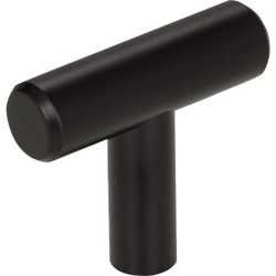 Elements Naples 1-9/16 In. Length Matte Black Bar Knob