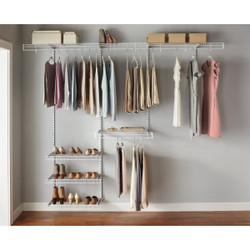 Rubbermaid FastTrack 5 Ft. to 7 Ft. Closet Organization Kit 2060309