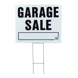 Hy-Ko Corrugated Plastic Sign, Garage Sale LGS-2