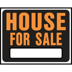 Hy-Ko 15x19 Heavy Gauge Plastic Sign, House For Sale Pack of 5